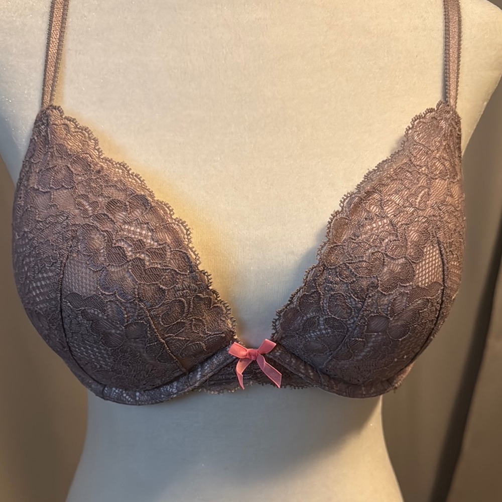 Victoria's Secret Pink Lace Racerback Bra with Underwire